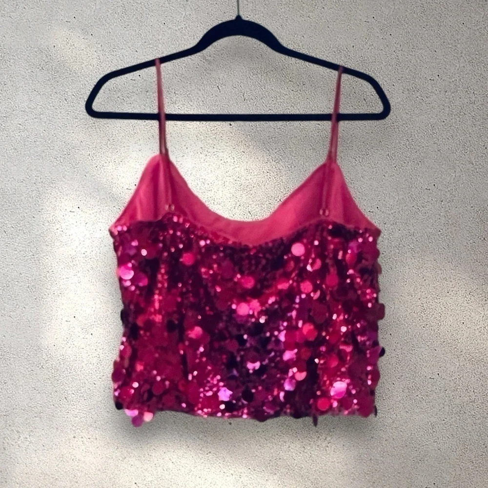Lena | Sequin Camisole Top | Size Large - Picture 3 of 7
